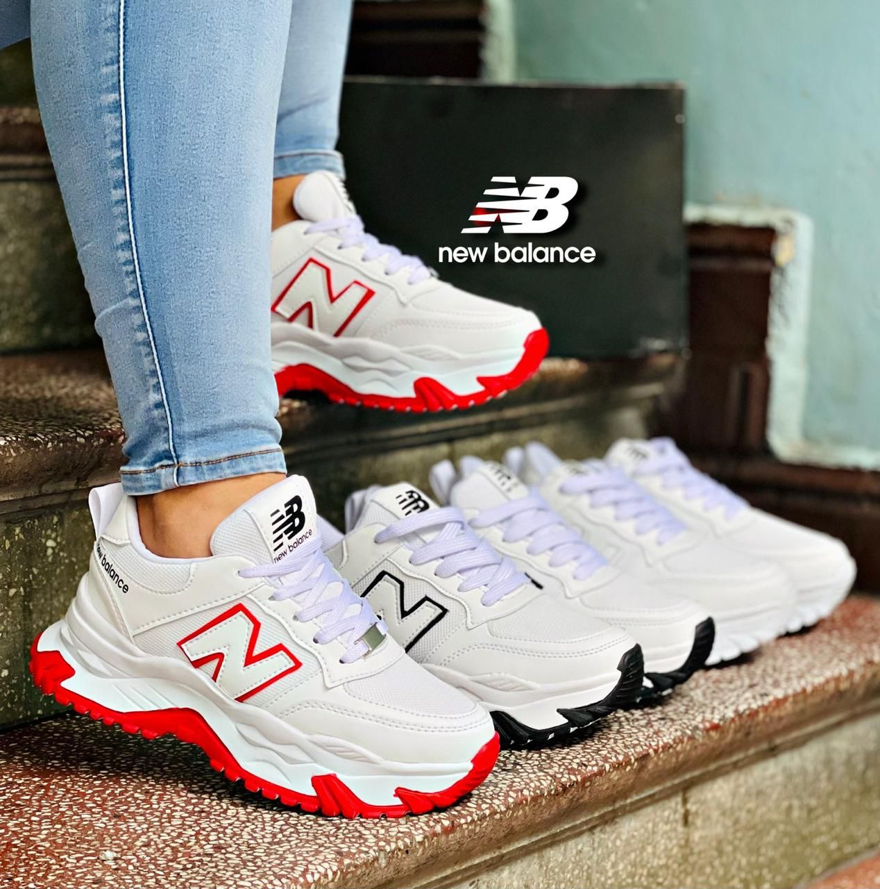 TENIS NEW BALANCE DIAMANTE 🦋TRACTOR DAMA