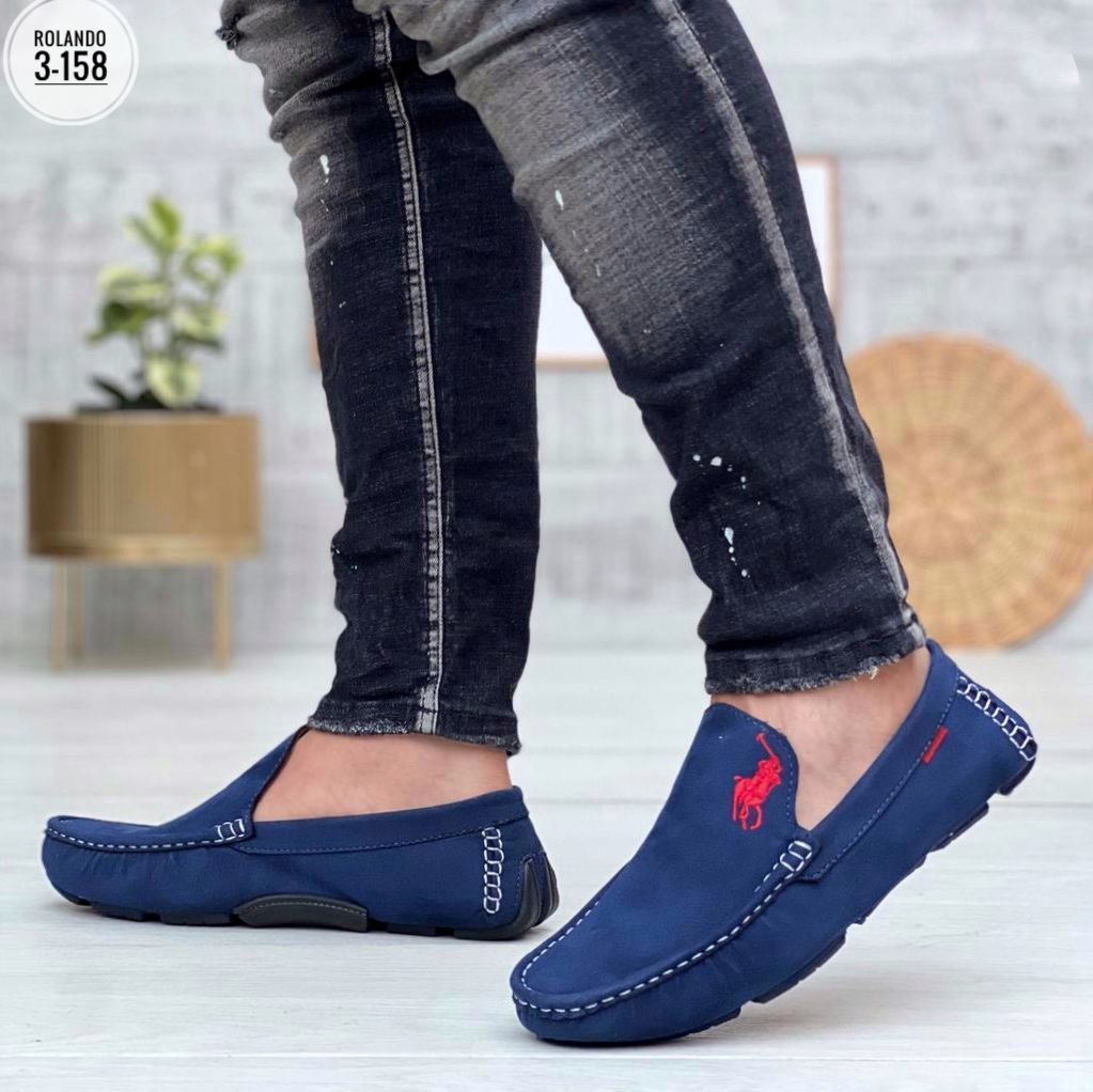 MOCASÍN MATERIAL BASE CUERO GAMUZA