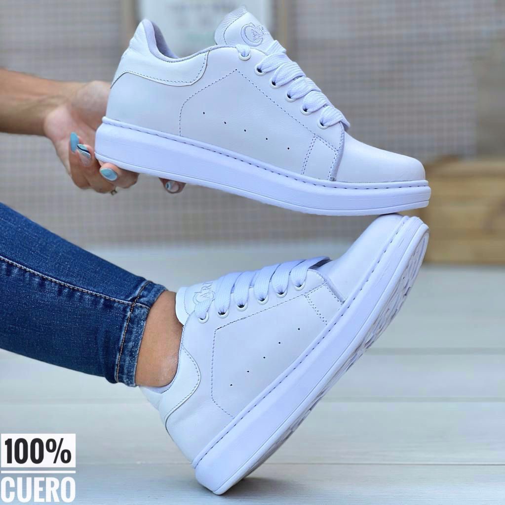 ZAPATO DEPORTIVO UNISEX EN CUERO