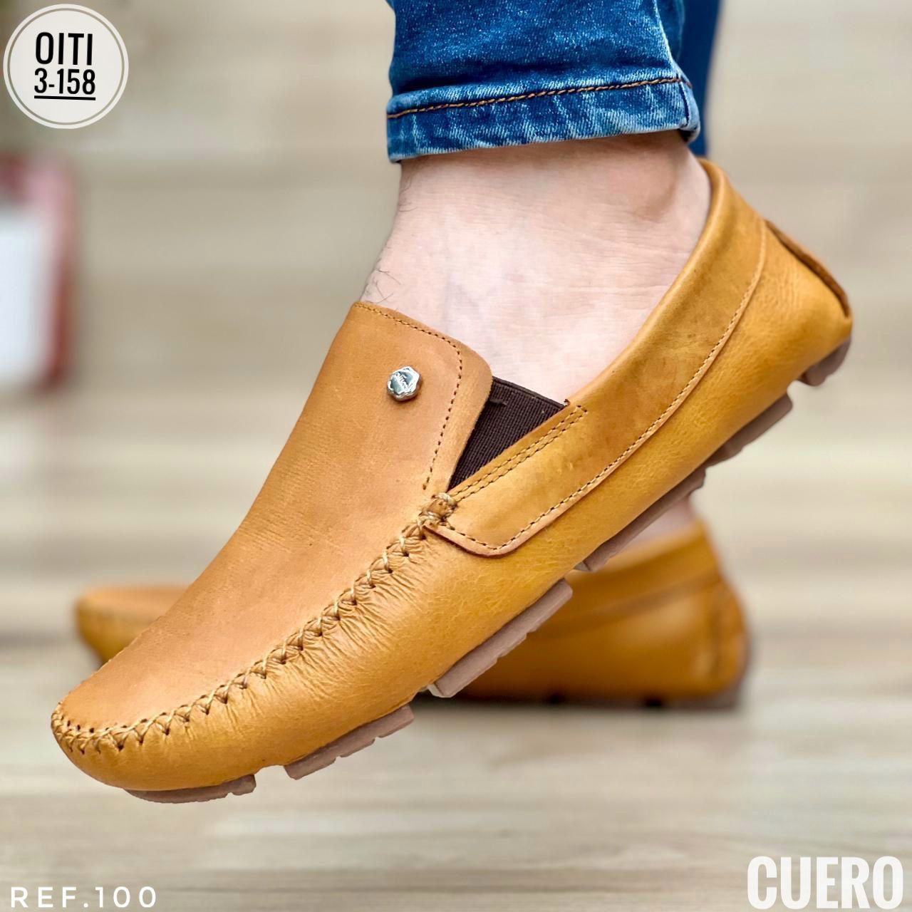 TRIO MOCASÍN EN CUERO