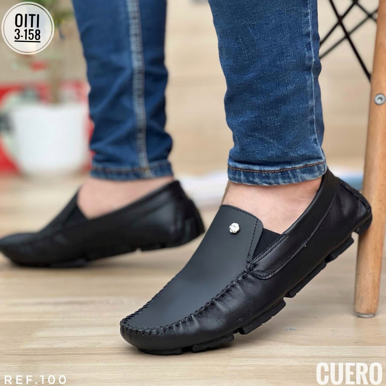 TRIO MOCASÍN EN CUERO