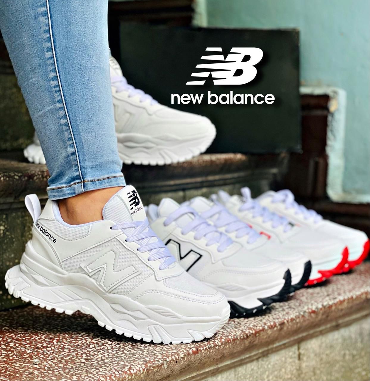 TENIS NEW BALANCE DIAMANTE 🦋TRACTOR DAMA