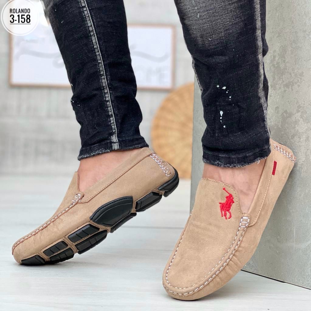 MOCASÍN MATERIAL BASE CUERO GAMUZA