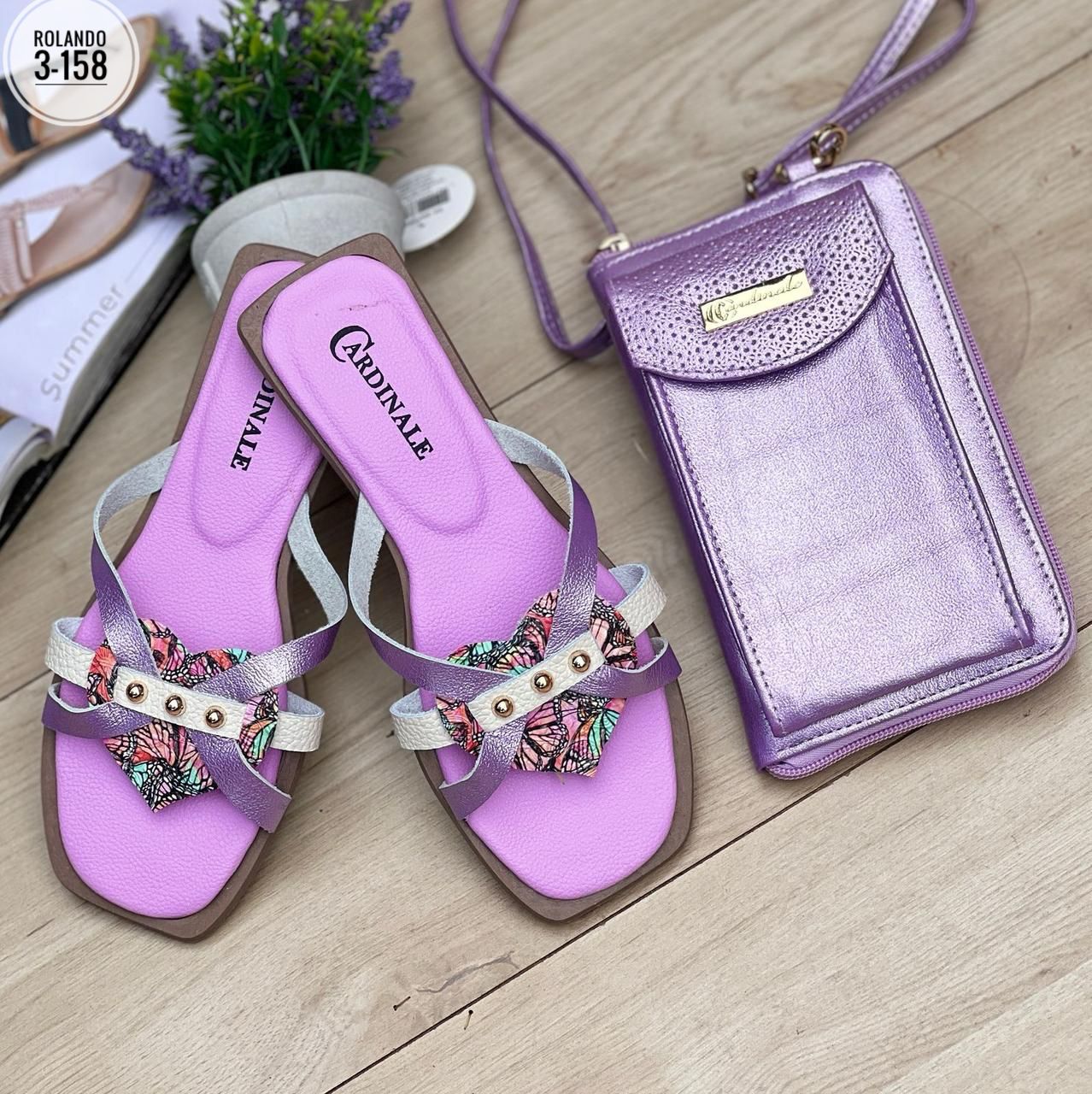SANDALIAS PLANAS +PORTA CELULARES
