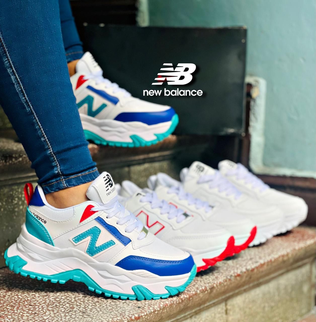 TENIS NEW BALANCE DIAMANTE 🦋TRACTOR DAMA
