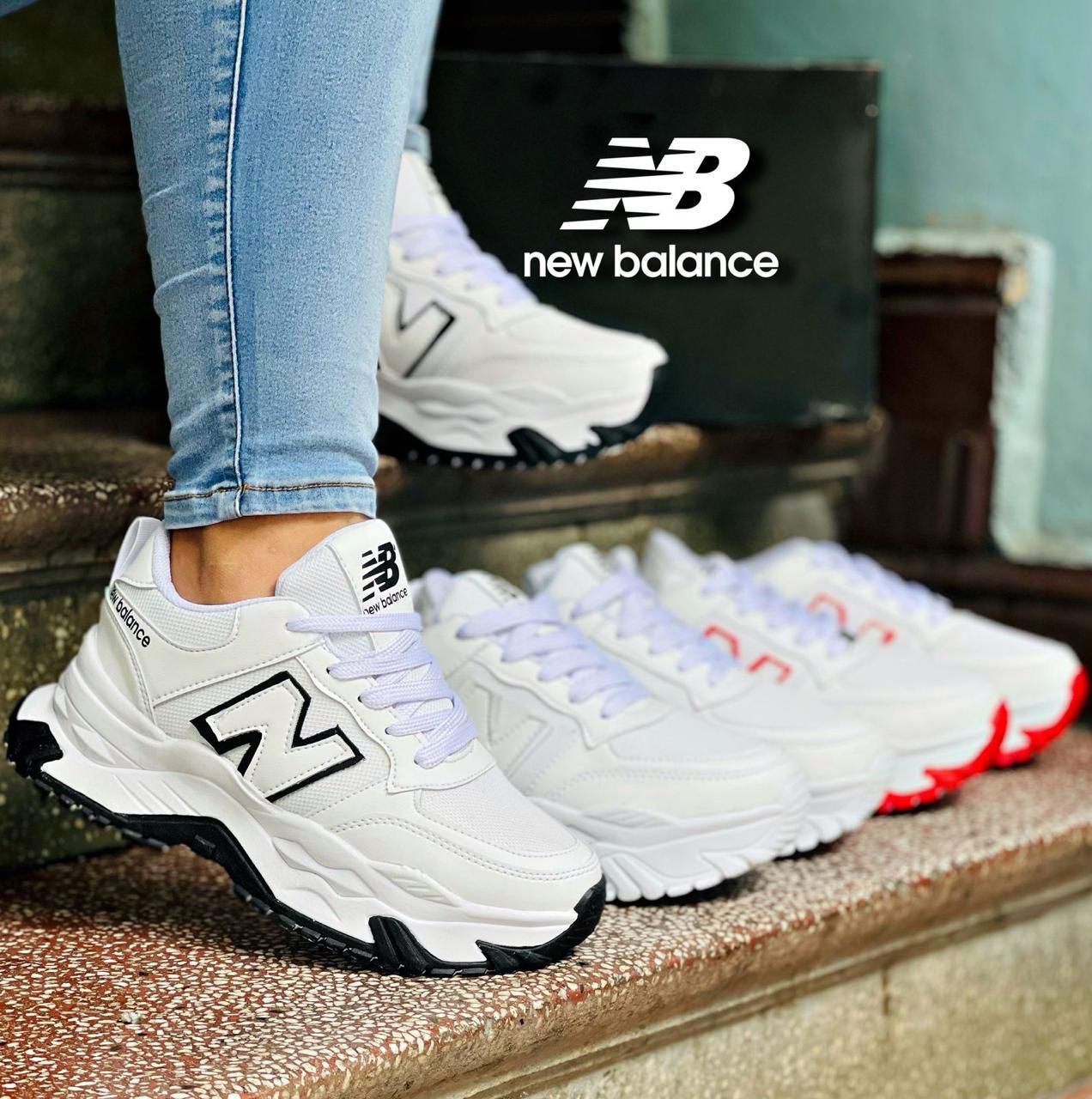 TENIS NEW BALANCE DIAMANTE 🦋TRACTOR DAMA