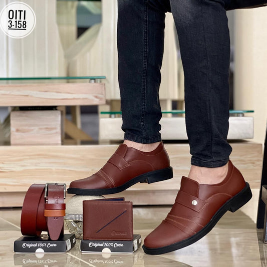 TRIO  ZAPATO CASUAL EN CUERO