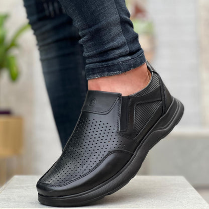 TRIO ZAPATO CASUAL CUERO ENSERADO