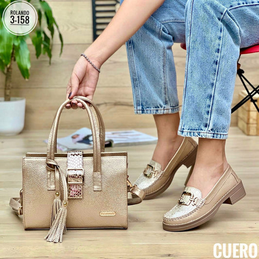 COMBO MOCASIN  Y BOLSO 💯CUERO
