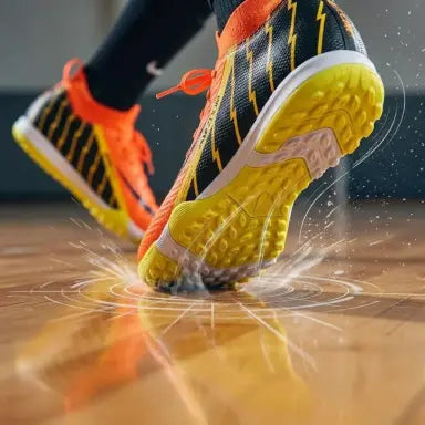 La suela se pega al piso al instante.